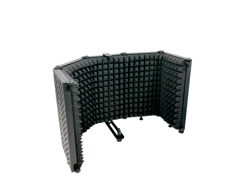 [СГП] Акустический экран AK03 для микрофона из 5 секций с креплением для микрофона и уголком 50x50x3 мм