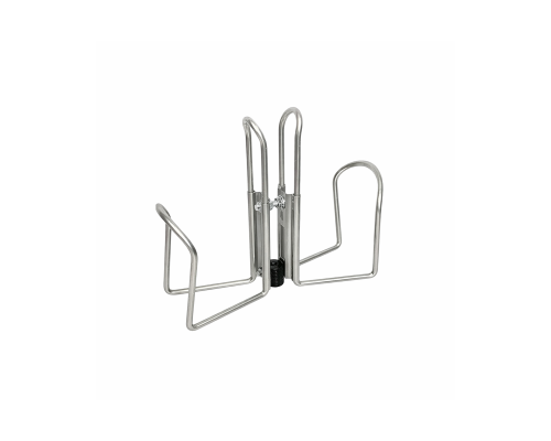 [СГП] Флягодержатель двойной с резьбой крепления 1/4, цвет стальной