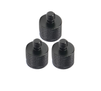 Переходник с внутренней резьбой 1/4 на M6, черный, 3 шт
