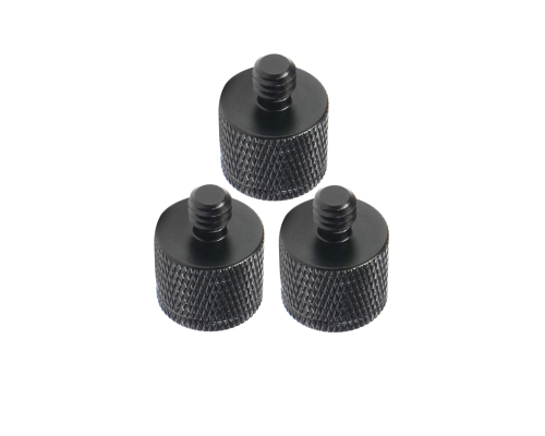 Переходник с внутренней резьбой 1/4 на M6, черный, 3 шт