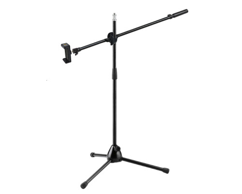 Напольная стойка штатив для съемки сверху ML-14P-63DT с держателем для телефона и кольцевой лампы