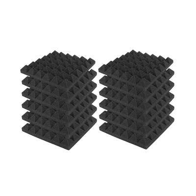 Звукоизоляция для студии, акустический поролон, черный, 12 шт