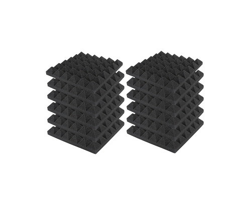 Звукоизоляция для студии, акустический поролон, черный, 12 шт