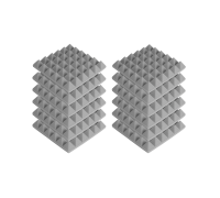 Звукоизоляция для студии, акустический поролон, серый, 12 шт