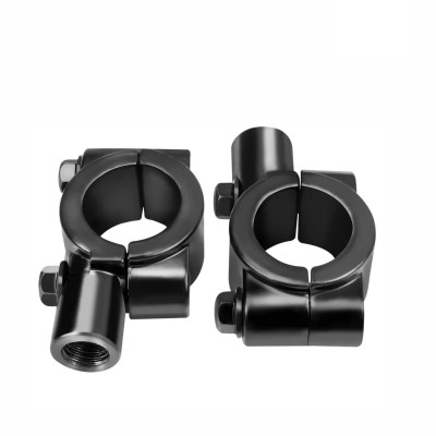 Кронштейн для зеркал мото вело мотоцикла, резьба 10 мм, на руль диаметром 21-24 мм, 2 шт