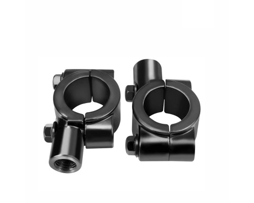 Кронштейн для зеркал мото вело мотоцикла, резьба 10 мм, на руль диаметром 21-24 мм, 2 шт