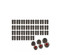 Амбушюры для наушников ALC07, размер S, M, L, серо-красный, 30 комплектов