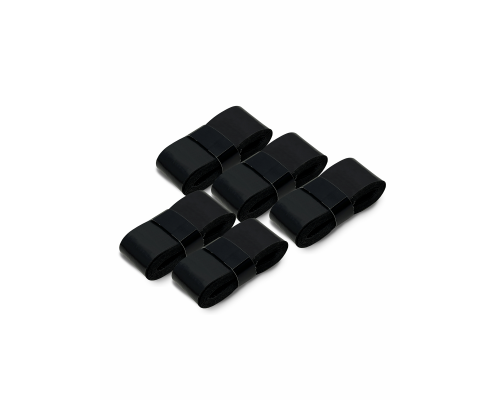 Намотка для ракетки, длина 110 см, ширина 2,5 см, толщина 0,7 мм, цвет черный, 5 шт