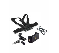 Нагрудное крепление 6 в 1 для экшен камеры GoPro с держателем и резинкой фиксатором для телефона