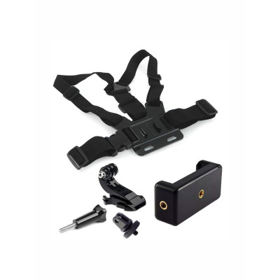Нагрудное крепление 5 в 1 для экшен камеры GoPro с держателем телефона