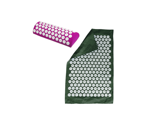 Подушка фиолетовая +поролон+ коврик однослойный оливковый