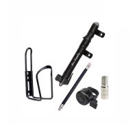 Велонабор VS-PUNFZV: ручной насос, шланг с удлинителем ниппеля, флягодержатель и звонок для велосипеда