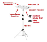 Тележка парикмахерская WST-14W-H подставка для аксессуаров, цвет белый