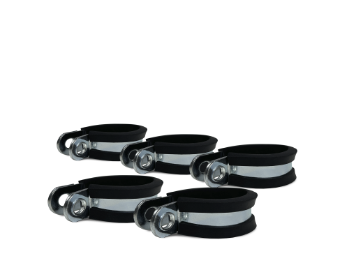 Хомуты-скобы Руббер диаметр 18, 19, 20, 22, 24 мм с резиновым уплотнителем оцинкованная сталь