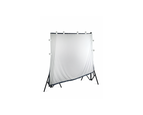 Экран для проектора, 203*115 см, на напольном каркасе MC-3 с 8 белыми прищепками
