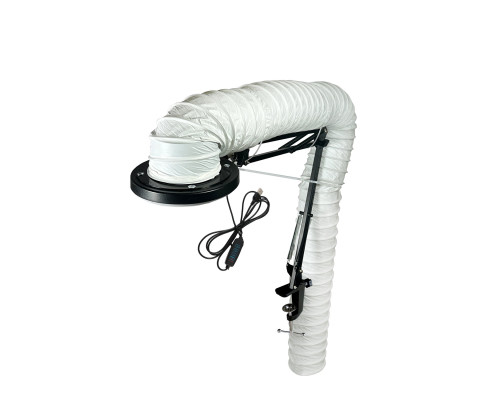 Лампа SL-156-100 c гофрой 2м под вытяжку для маникюра и педикюра на усиленной струбцине до 7,5 см